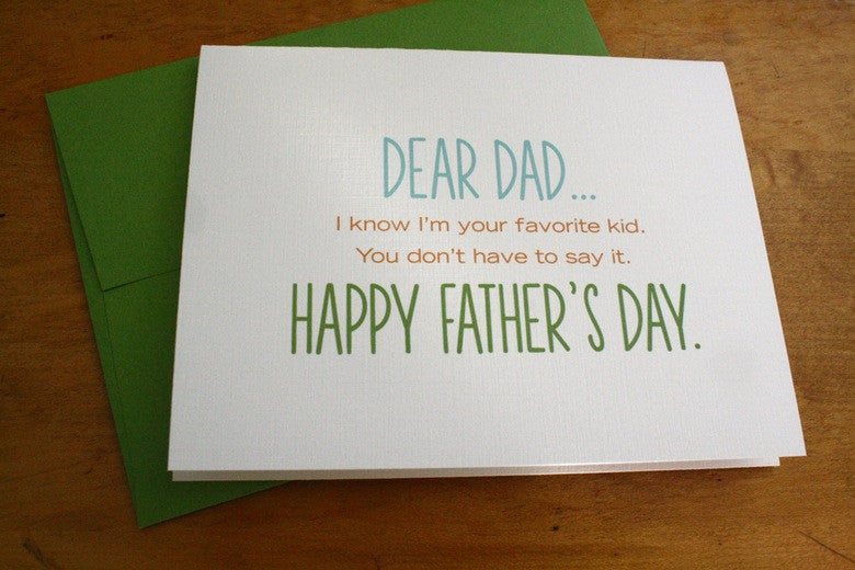 Father's Day - Dad, what do you want for Father's Day?....Nothing!