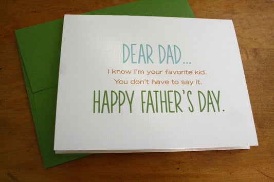 Father's Day - Dad, what do you want for Father's Day?....Nothing!