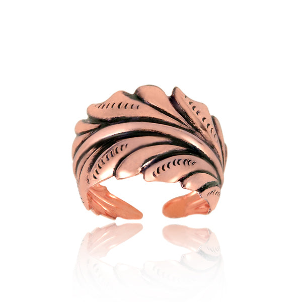 Fancy Leaf Ring - Copper - Our Nation's Creations