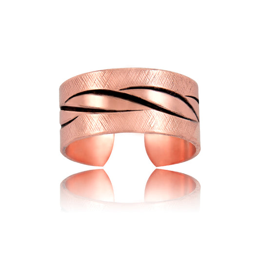 Twist Inlay Ring - Copper