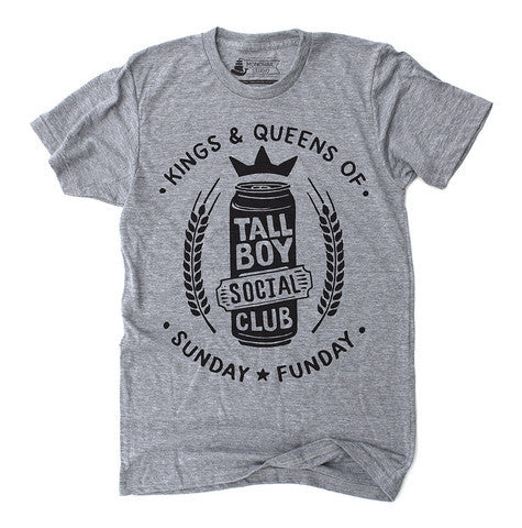 Unisex T-Shirt Tall Boy Social Club Grey - Our Nation's Creations