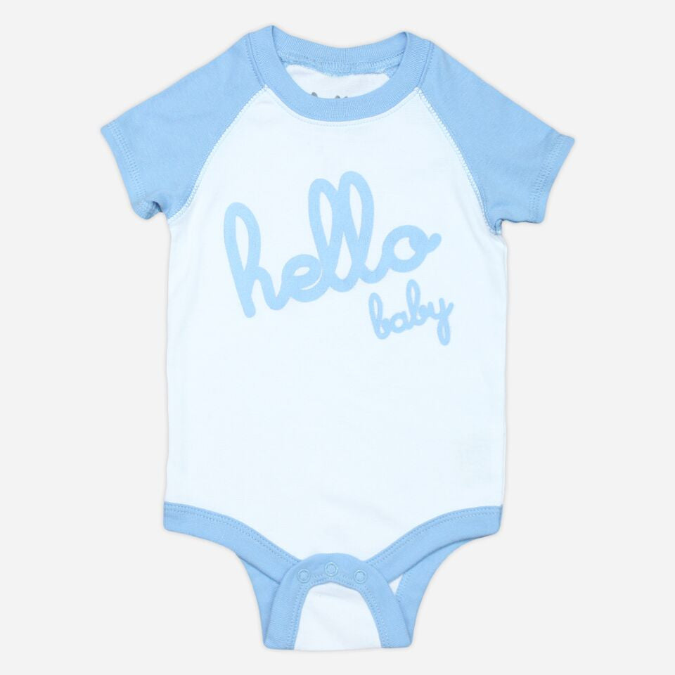 Onesie ~ Hello ~ Blue - Our Nation's Creations