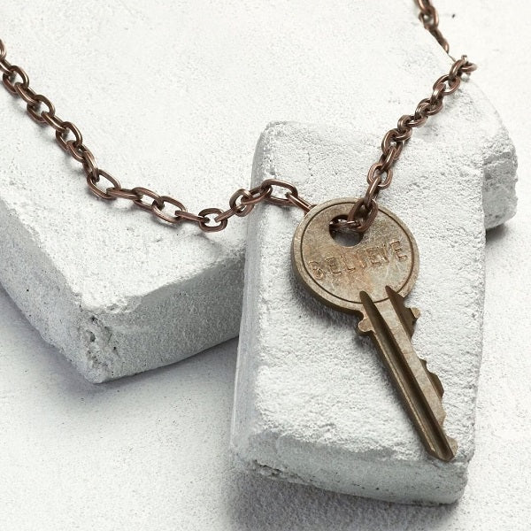 TGK 36" XL Classic BELIEVE Antique Copper Necklace - Our Nation's Creations